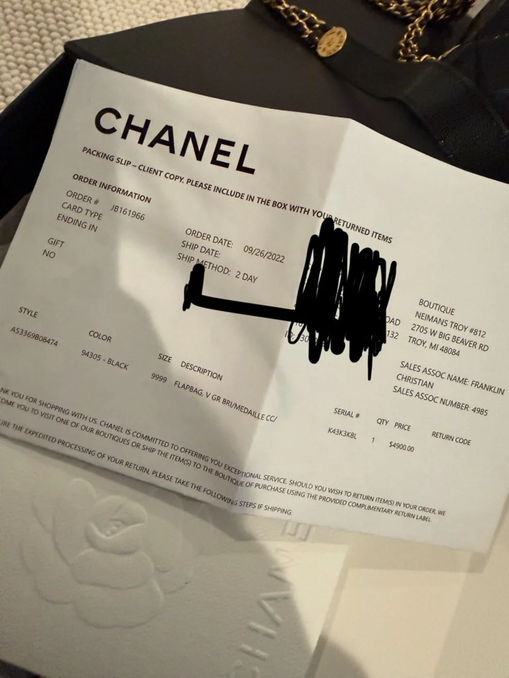 CHANEL Black Quilted Mini Flap Crossbody with Gold Hardware - Picture 6 of 7